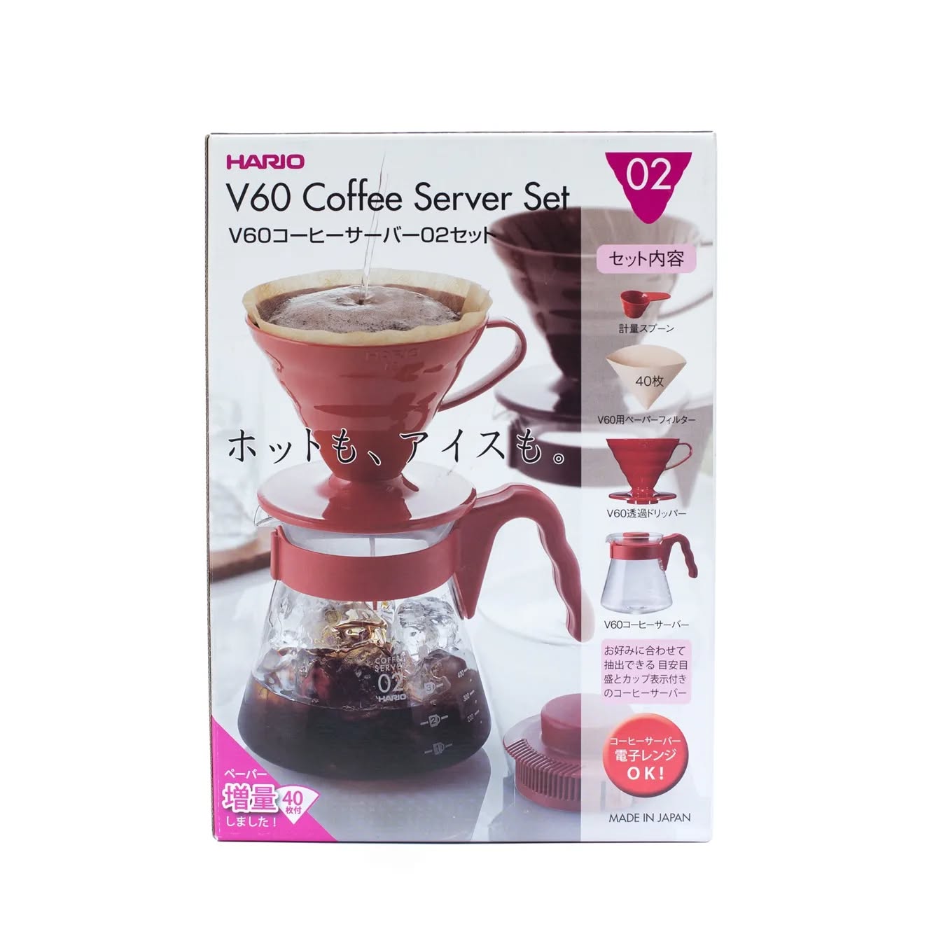 Kit V60 Detalles Rojos