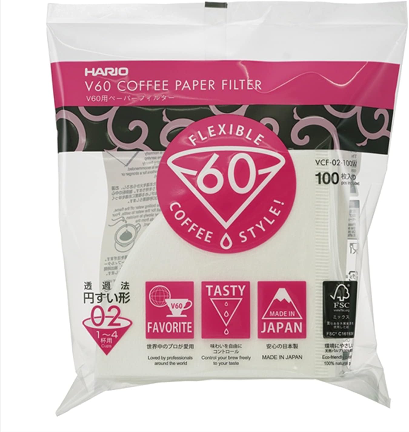 Filtros V60 Tamaño 01 – 100 Unidades