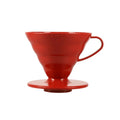 Embudo V60 #2 rojo Hario - dripper cálido especialidad