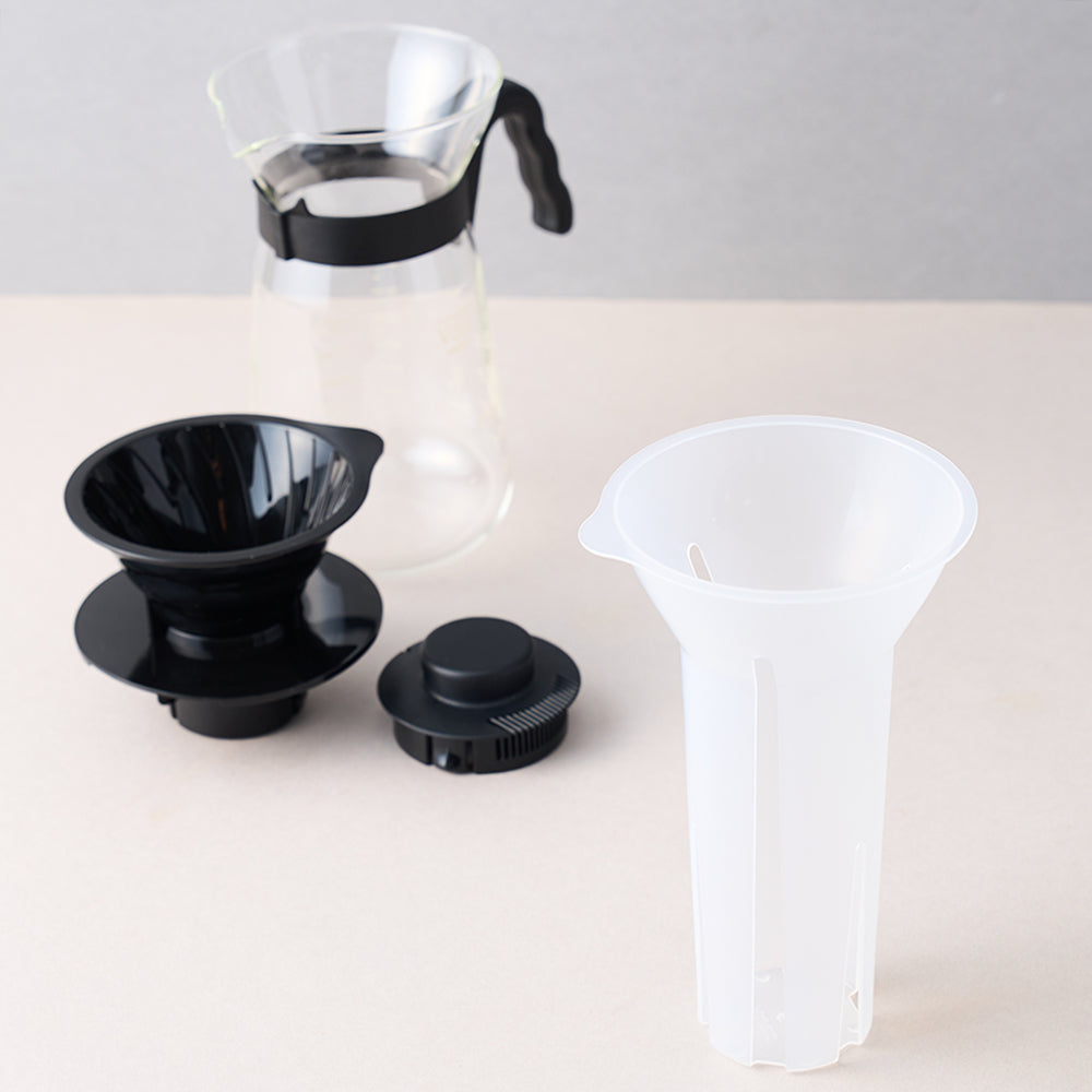 V60 Frío Hario detalle ensamble preparación