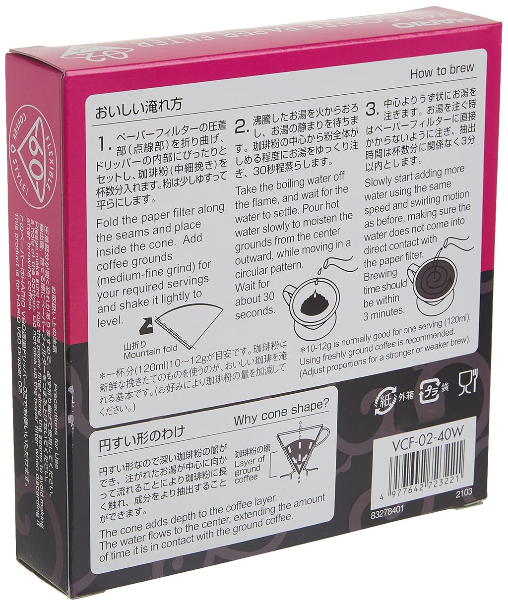 Filtros V60 01 Hario detalle textura papel