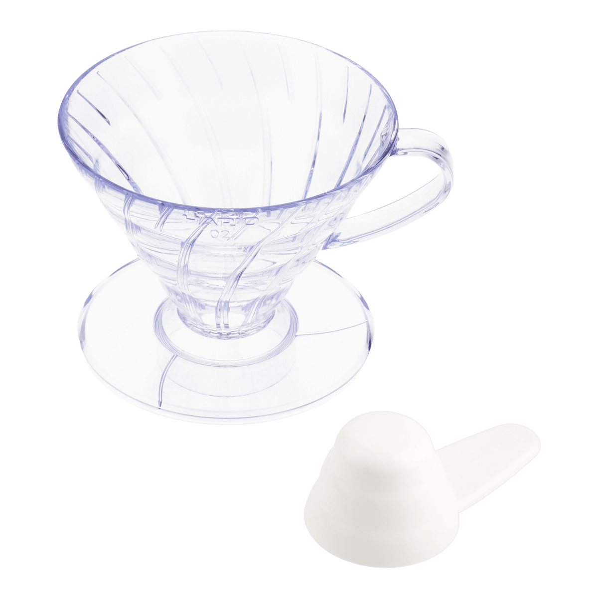 V60 acrílico transparente Hario tamaño 02 pour over