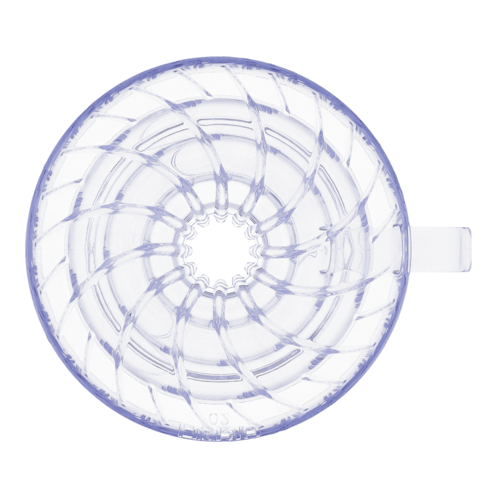 Embudo V60 acrílico Hario ligero portable barista